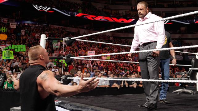 Shawn Michaels vs. Brock Lesnar