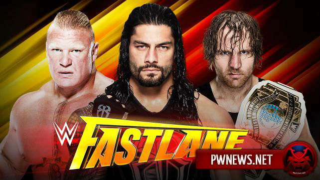 Dean Ambrose vs. Brock Lesnar vs. Roman Reigns - FastLane