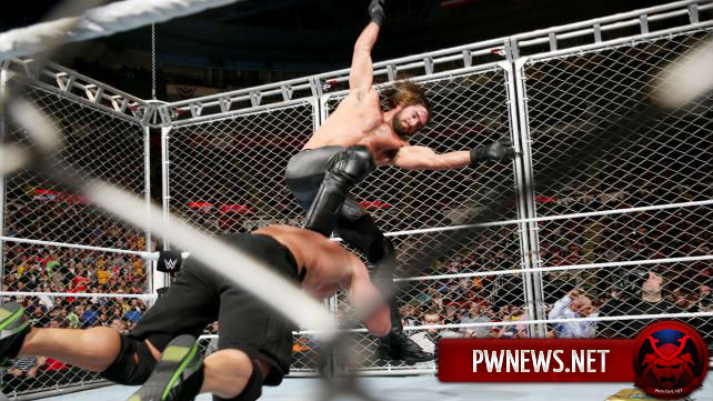 John Cena vs. Seth Rollins - steel cage match on MSG