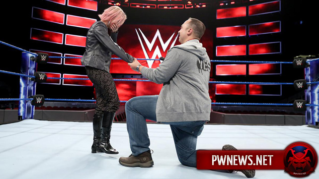 Фанат сделал предложение своей девушке на ринге TLC (5 фото)