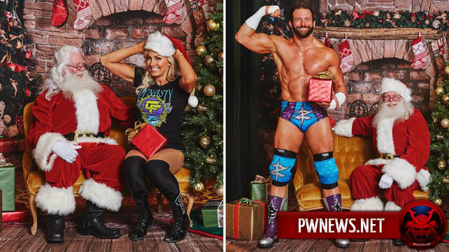 Санта-Клаус посетил суперзвезд SmackDown (15 фото)