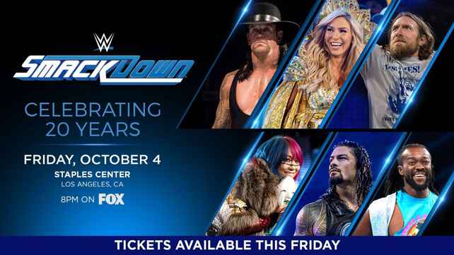 WWE официально объявили дебют SmackDown на Fox Sports со специальным эпизодом, приуроченным к двадцатилетию бренда