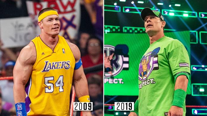 Фотоподборка: Как выглядели суперзвёзды WWE 10 лет назад (21 фото)