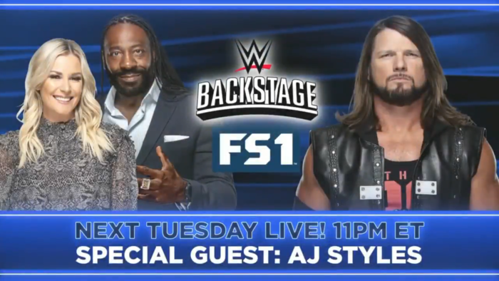 ЭйДжей Стайлз станет гостем на следующем эфире Backstage; Тёмный матч прошёл после эфира SmackDown и другое