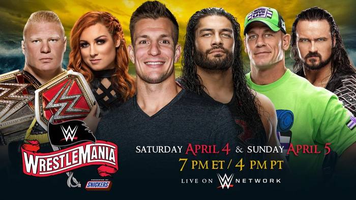WWE анонсировали, что WrestleMania 36 будет разделена на два дня; Роб Гронковски будет ведущим главного события в году