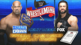 Подписание контракта на матч за титул чемпиона Вселенной и появление Роба Гронковски анонсированы на следующий эфир SmackDown