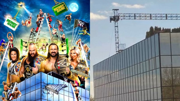 В сеть слили первые фото ринга на крыше штаб-квартиры WWE для лестничных MitB матчей