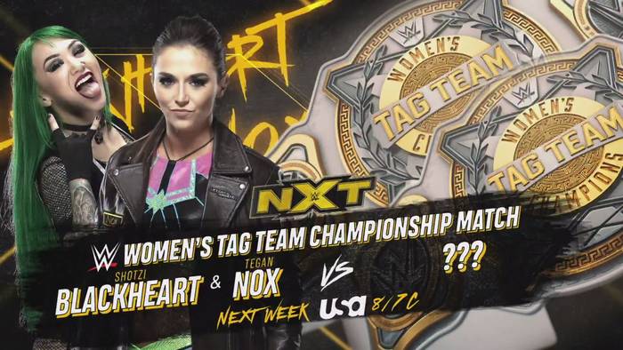 Известны оппонентки Тиган Нокс и Шотци Блэкхарт в титульном матче на NXT (присутствуют спойлеры)