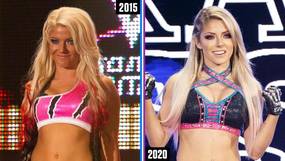 Как изменились звезды женского ростера WWE за пять лет (17 фото)