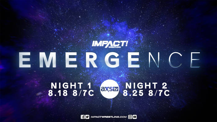 Первый в истории Impact женский титульный матч по правилам железный человек пройдёт на специальном шоу Emergence; Кард первого дня шоу