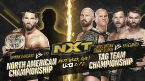 Три матча, два их которых титульные, анонсированы на следующий эфир NXT