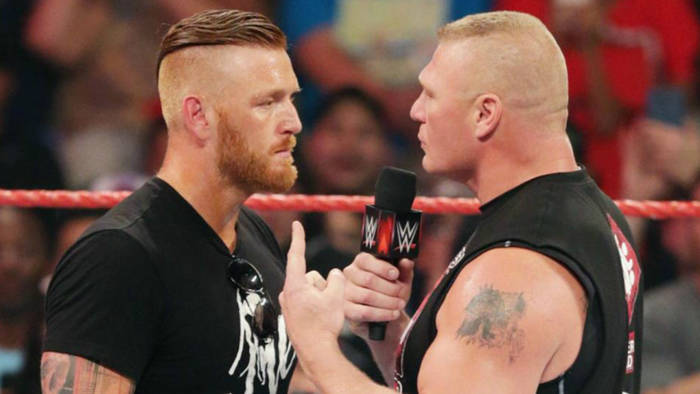 Хит Слейтер рассказал, что его стычка с Броком Леснаром на Raw в 2016-м году пошла не по сценарию