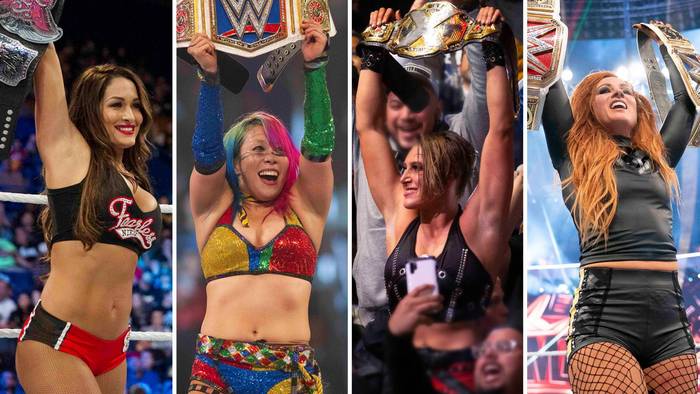 Все женщины, которые были чемпионками в период женской эволюции WWE