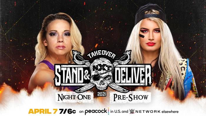 Матч анонсирован на пре-шоу NXT TakeOver: Stand & Deliver 2021