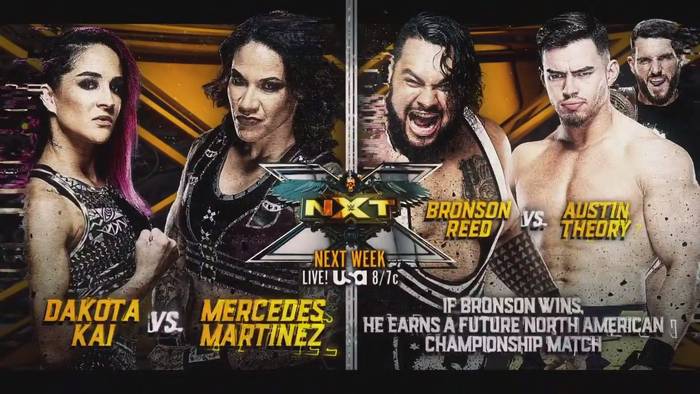 Три матча анонсированы на следующий эфир NXT; Известны следующие претендентки на титулы командных чемпионок NXT