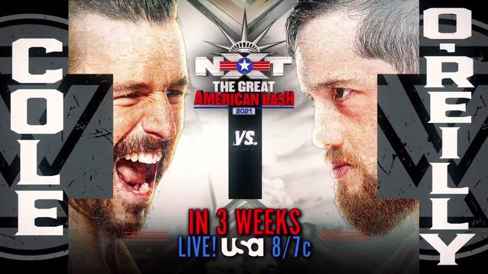 Матч назначен на NXT The Great American Bash; Два матча и два сегмента анонсированы на следующий эфир NXT