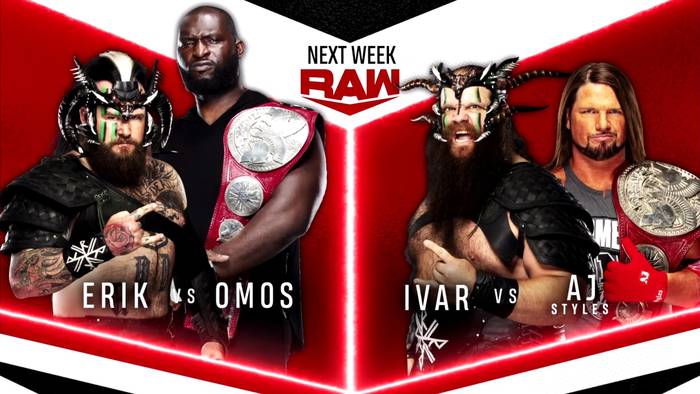 Дебютный одиночный матч Омоса, возвращение Шеймуса и другие анонсы на следующий эфир Raw; Титульный матч назначен на Raw через две недели