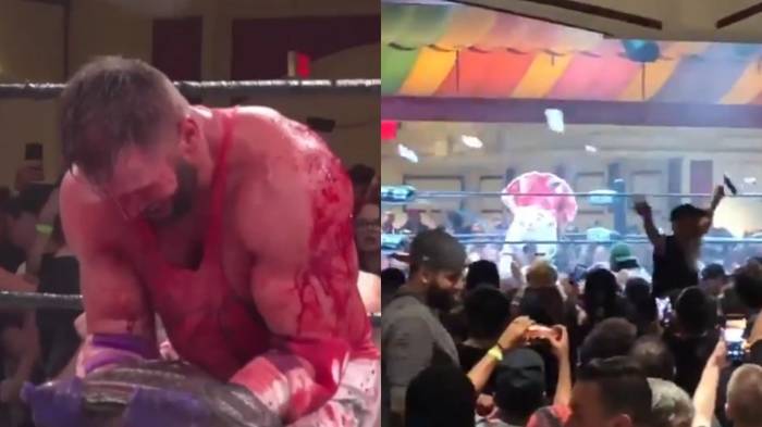 Видео: Фанаты взбунтовались и закидали ринг бутылками после титульной победы Мэтта Кардоны на шоу GCW