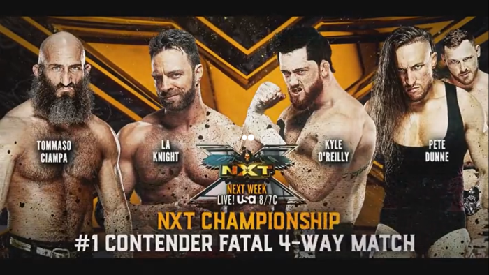 Большой матч за претендентство и титульный матч добавлены в заявку следующего эфира NXT