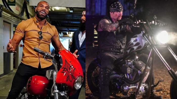 Джиндер Махал считает, что на мотоцикле он был похож на Гробовщика, а также, что Дрю Макинтайр копирует его фишки