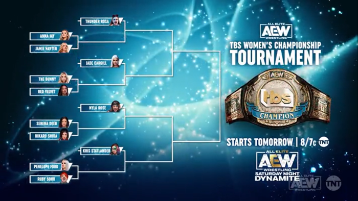 Объявлены все участницы турнира за титул чемпионки TBS и другие анонсы AEW; Титульный матч назначен на Raw и другое