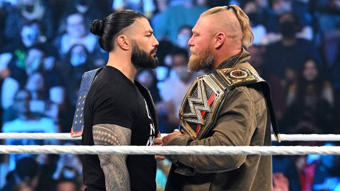 Семнадцать основных моментов дороги двух мировых чемпионов Романа Рейнса и Брока Леснара к битве на WrestleMania по версии WWE