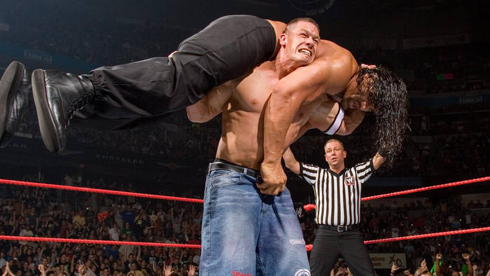 ТОП-10 величайших Attitude Adjustments Джона Сины по версии WWE
