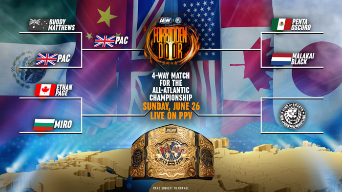 NJPW назначили серию квалификационных матчей за место в битве за Атлантический титул AEW на Forbidden Door