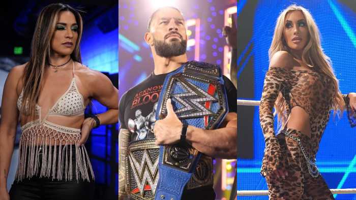 Роман Рейнс, годовщина, выигрыш титула, WWE, Ракель Родригес, Кармелла.