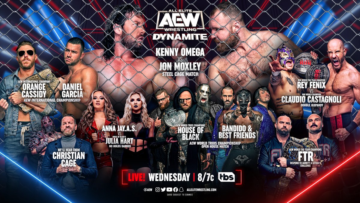 Возвращение бывших чемпионов произошло в AEW на Dynamite; Рестлер NJPW появился на шоу