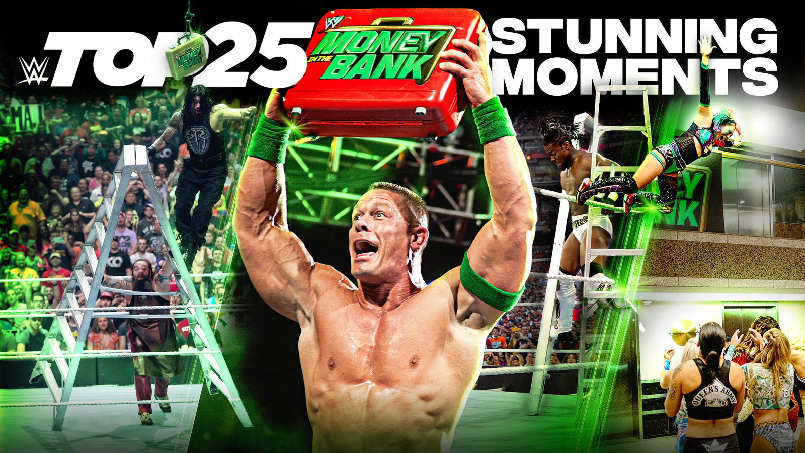 ТОП-25 потрясающих моментов в Money in the Bank матчах по версии WWE