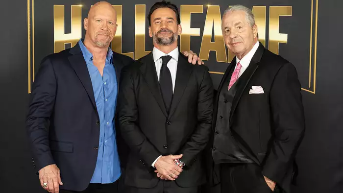 Суперзвезды WWE на красной дорожке Hall of Fame 2025 (39 фото)