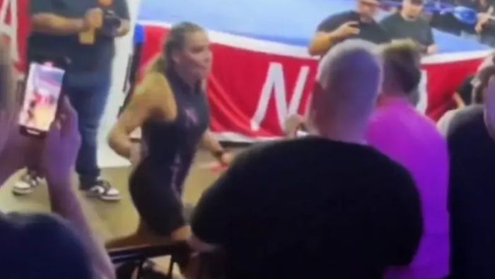 Видео: Наталья атаковала фаната на шоу NWA Crockett Cup
