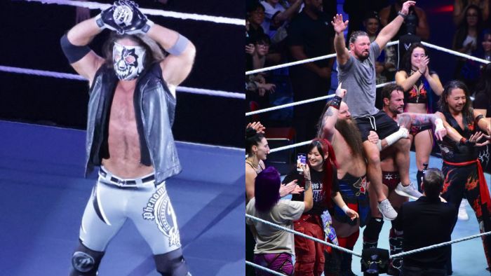 Звёзды WWE на хаус-шоу устроили для ЭйДжей Стайлза церемонию прощания с Японией (фото, видео)