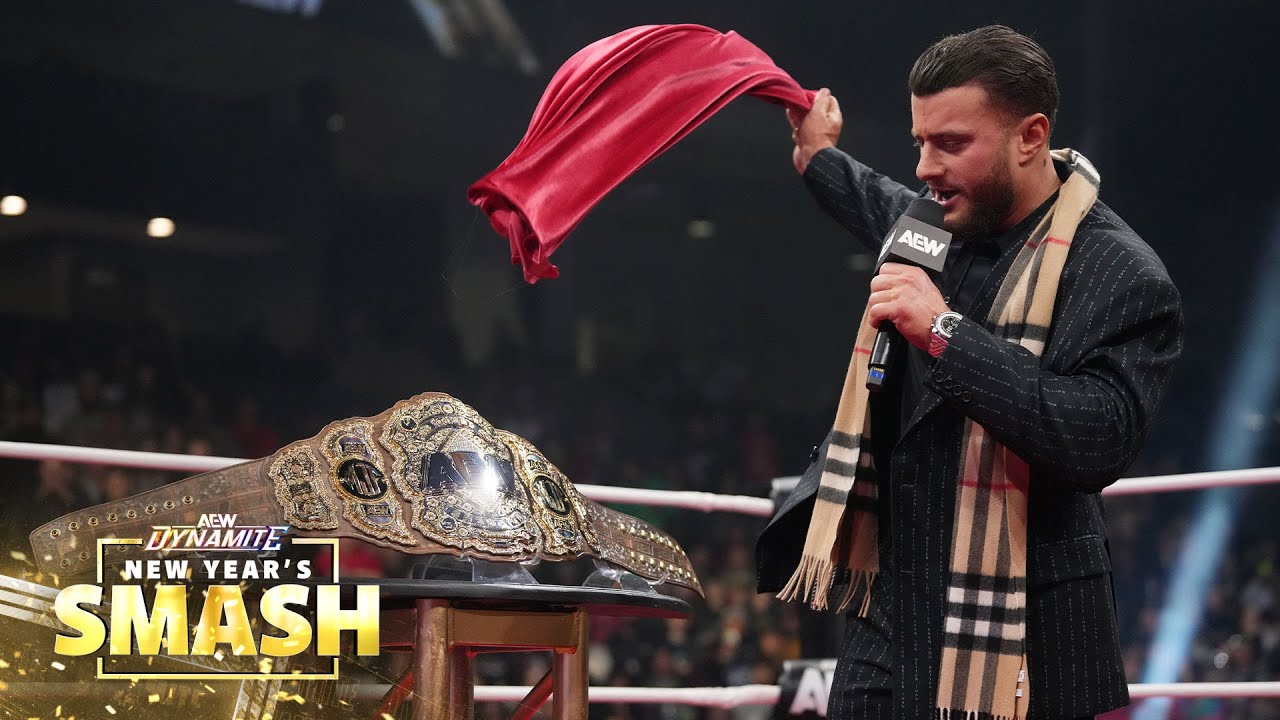 MJF на New Year's Smash представил обновлённый дизайн мирового чемпионства AEW