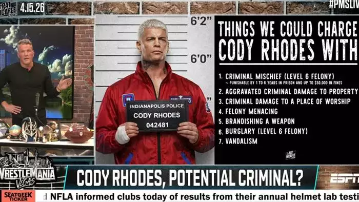 Коди Роудс нанёс ущерб студии шоу Пэта Макафи и вернул своё неоспоримое чемпионство WWE