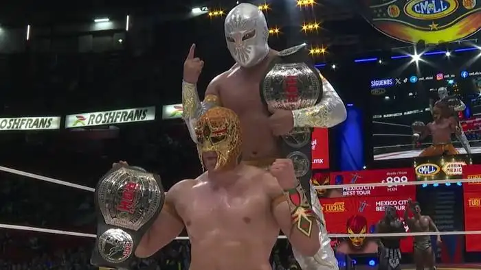 Мистико и Маскара Дорада выиграли командные чемпионства ROH на CMLL Viernes Espectacular