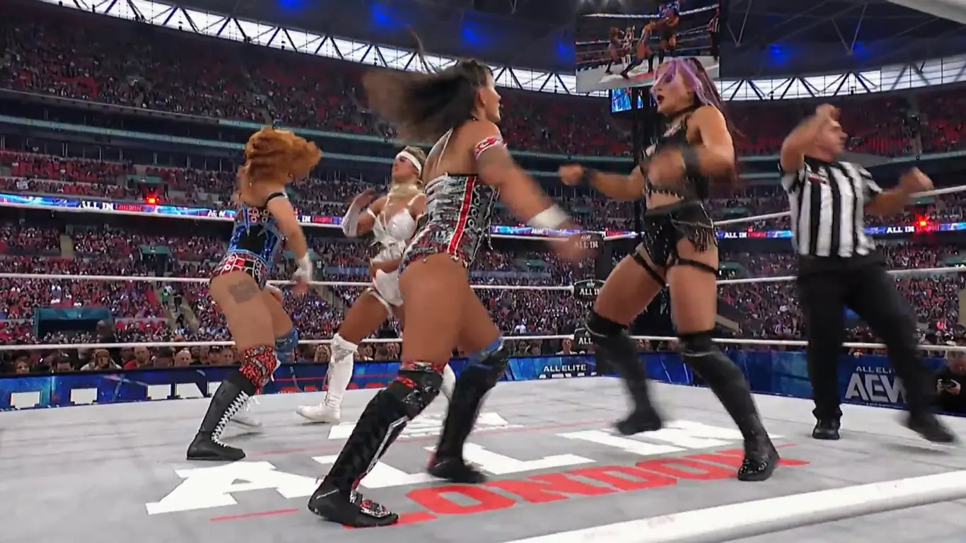 Чем закончился матч Divine Dominion и Brawling Birds за женские командные чемпионства AEW на Al In 2026?