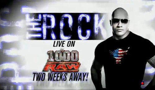 TheRock будет на 1000-ом эпизоде RAW