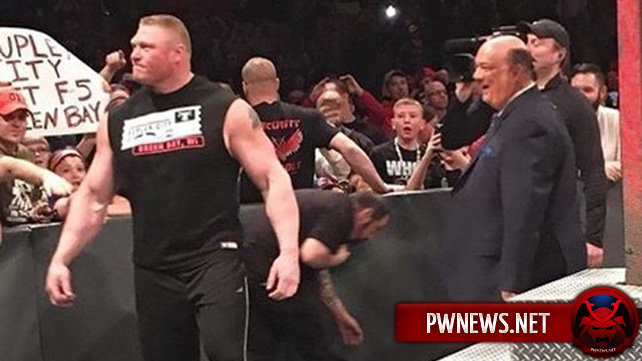 Брок Леснар принимал участие после выхода шоу из эфира; Рефери удержал Биг Шоу после окончания RAW