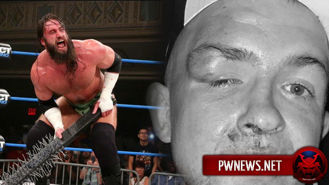 Звезда GFW Брэм превратил матч на шоу ICW в шут-рестлинг и разбил инди-рестлеру лицо