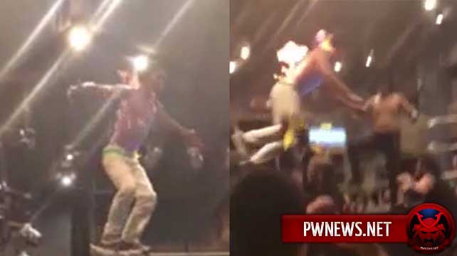Филиппинский инди-рестлер был отстранен от выступлений за самоподжог во время матча (+ видео)