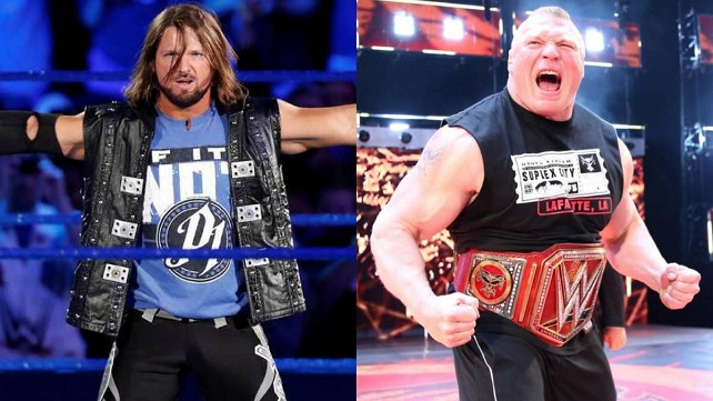 Матч Брока Леснара и ЭйДжей Стайлза может быть перенесен на WrestleMania 35