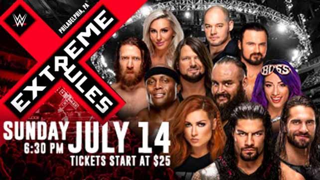 WWE рекламируют четыре поединка на Extreme Rules, среди которых гиммиковый матч за мировой титул и гандикап-поединок