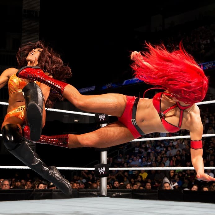Фотоподборка моментов карьеры Евы Мари в WWE (38 фото) - Нов