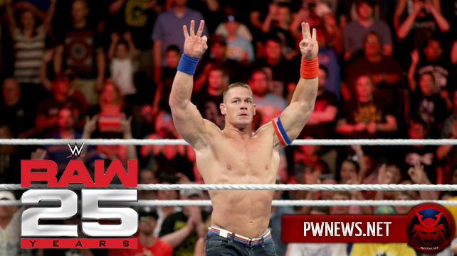 WWE готовят большой сегмент для Джона Сины на сегодняшнем Raw 25 (потенциальный спойлер)